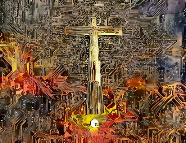 Digital Cross by Bruce Rolff